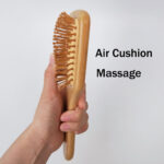 Natural Bamboo Paddle Hair Brush for Detangling & Scalp Massage - Image 2